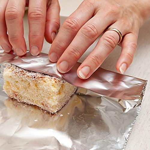 EcoQuality Premium Silver Aluminum Foil Sheets Pre Cut Pop Up, 9 x 10.75 inch - For Restaurants, Lunch, Takeout, To Go, Lunch bag, Sandwich, Catering, Kitchen, Grill, Stove, Baking, Disposable (9)