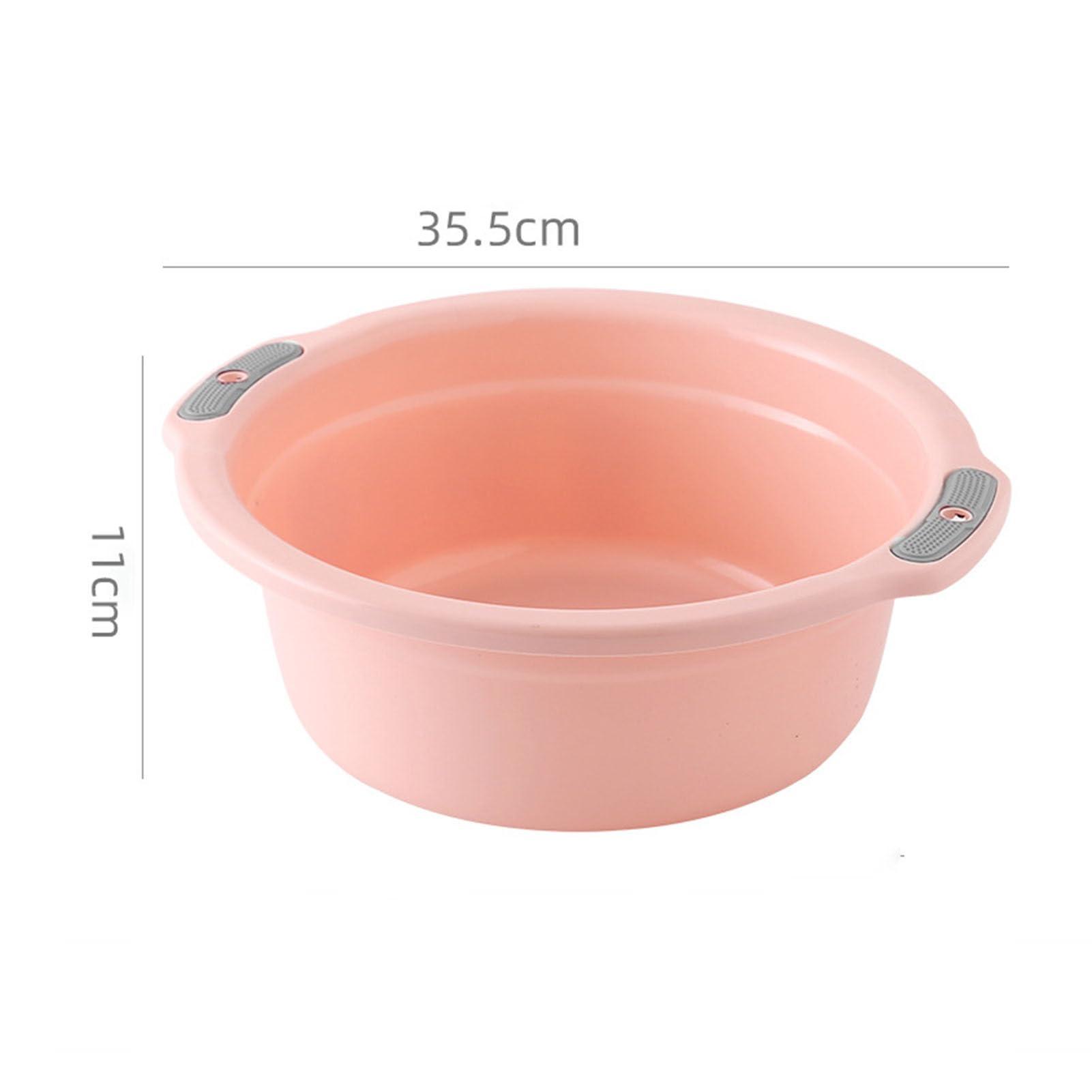 NOENNULL NOENNULL Home Round Plastic Wash Basin (Large, 13.97\" Diameter), NOENNULL63rhibac04-13