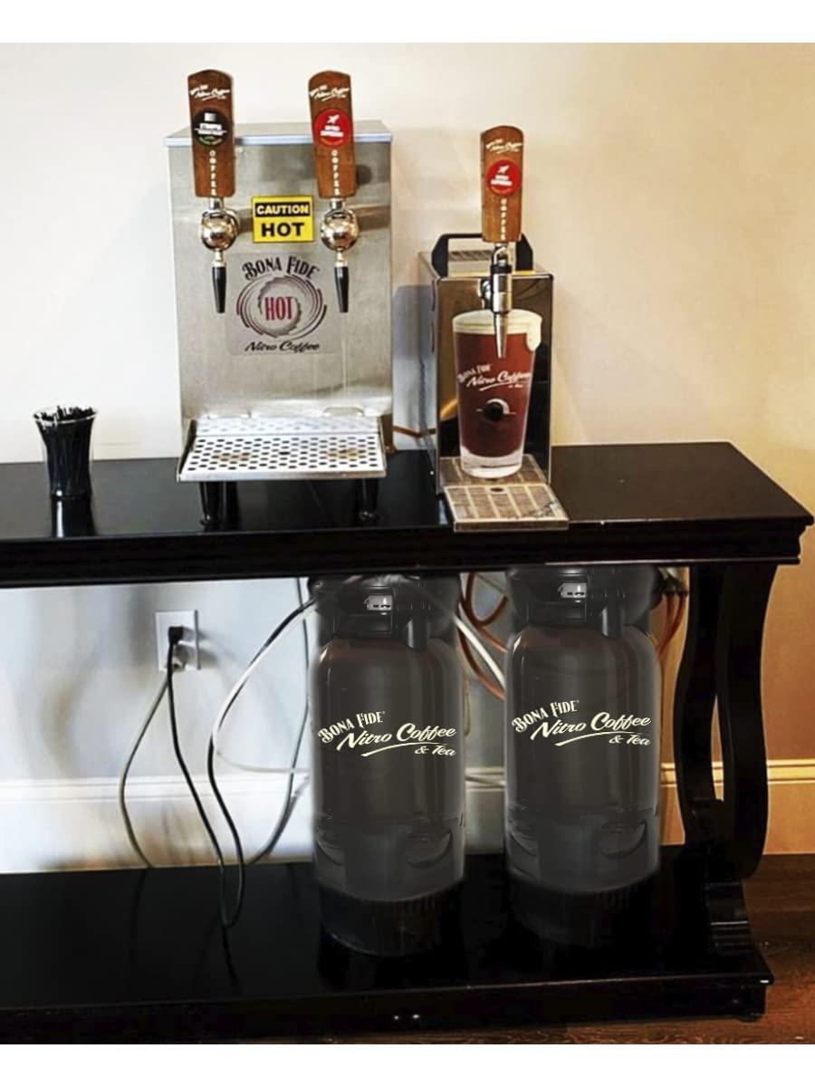 Bona Fide Nitro Cold Brew Vanilla Coffee, Organic, PET Keg, 5 Gal, Draft Coffee On Tap
