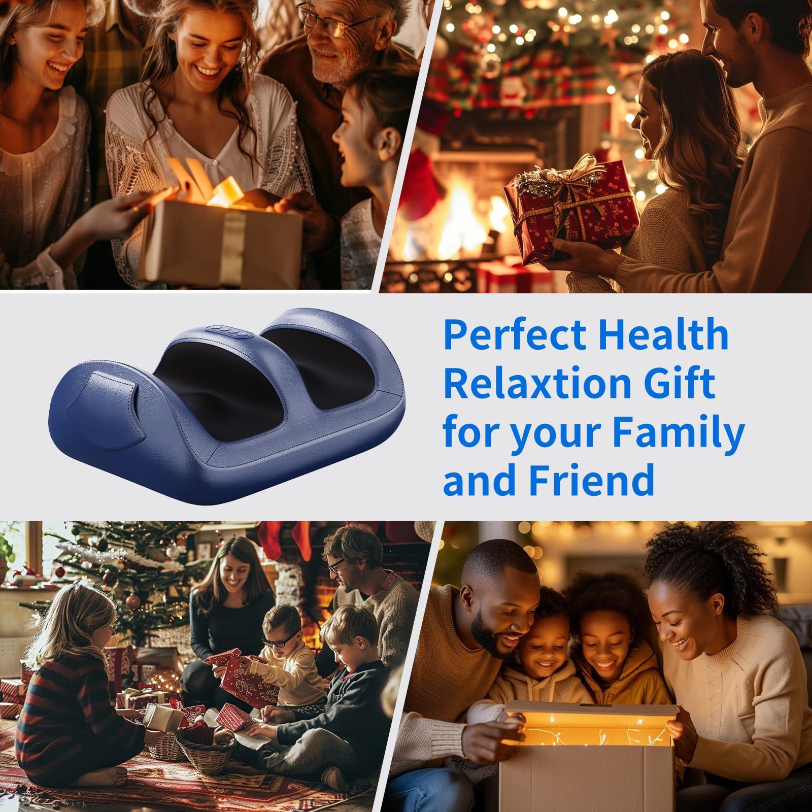 HMMSYLVA HMMSYLVA Shiatsu Foot Massager Electric Feet Massage with Heat and Deep Tissue Kneading for Stress Relief, Deep Rolling Massage, Promotes Blood Circulation, Gifts for Women&Men