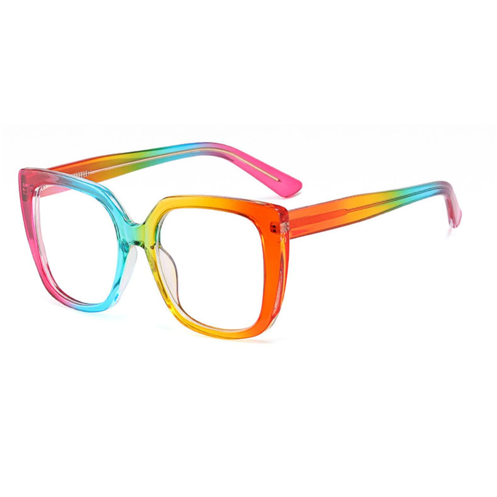 willochra Transition Photochromic Bifocal Reading Glasses For Women Cat Eye Sunglasses Readers computer reading far and near Anti UV (rainbow, 2.5, multiplier_x)