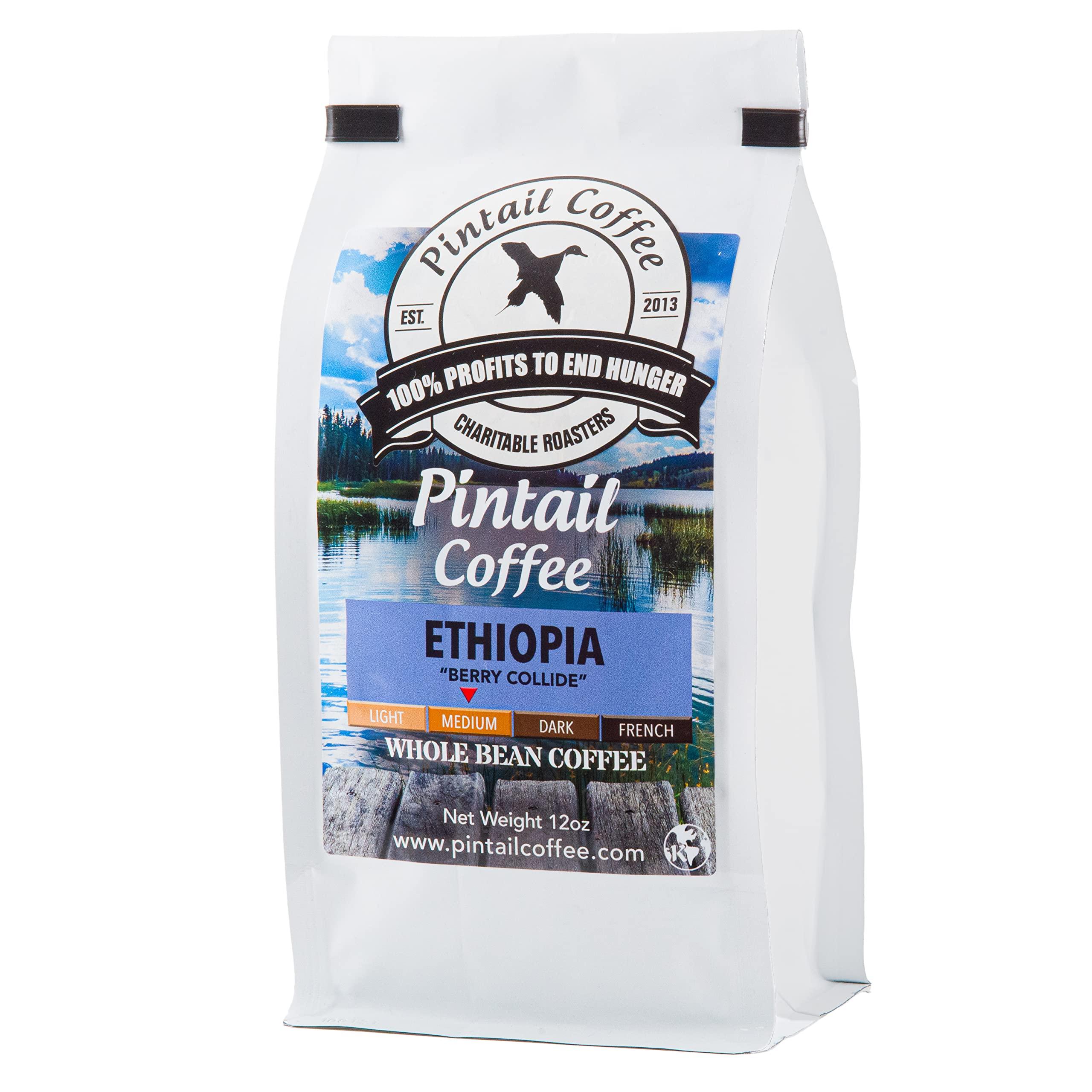 Pintail Coffee Pintail Coffee - Ethiopian "Berry Collide" Medium Roast, Whole Bean Coffee, 12oz bag