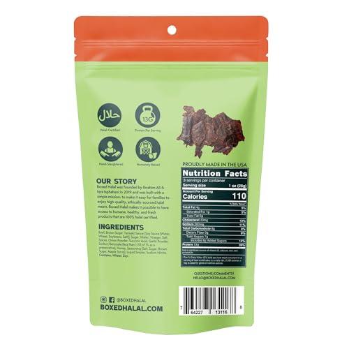 Boxed Halal Halal Beef Jerky, 4 Flavors - Boxed Halal (Teriyaki) (2-Pack)