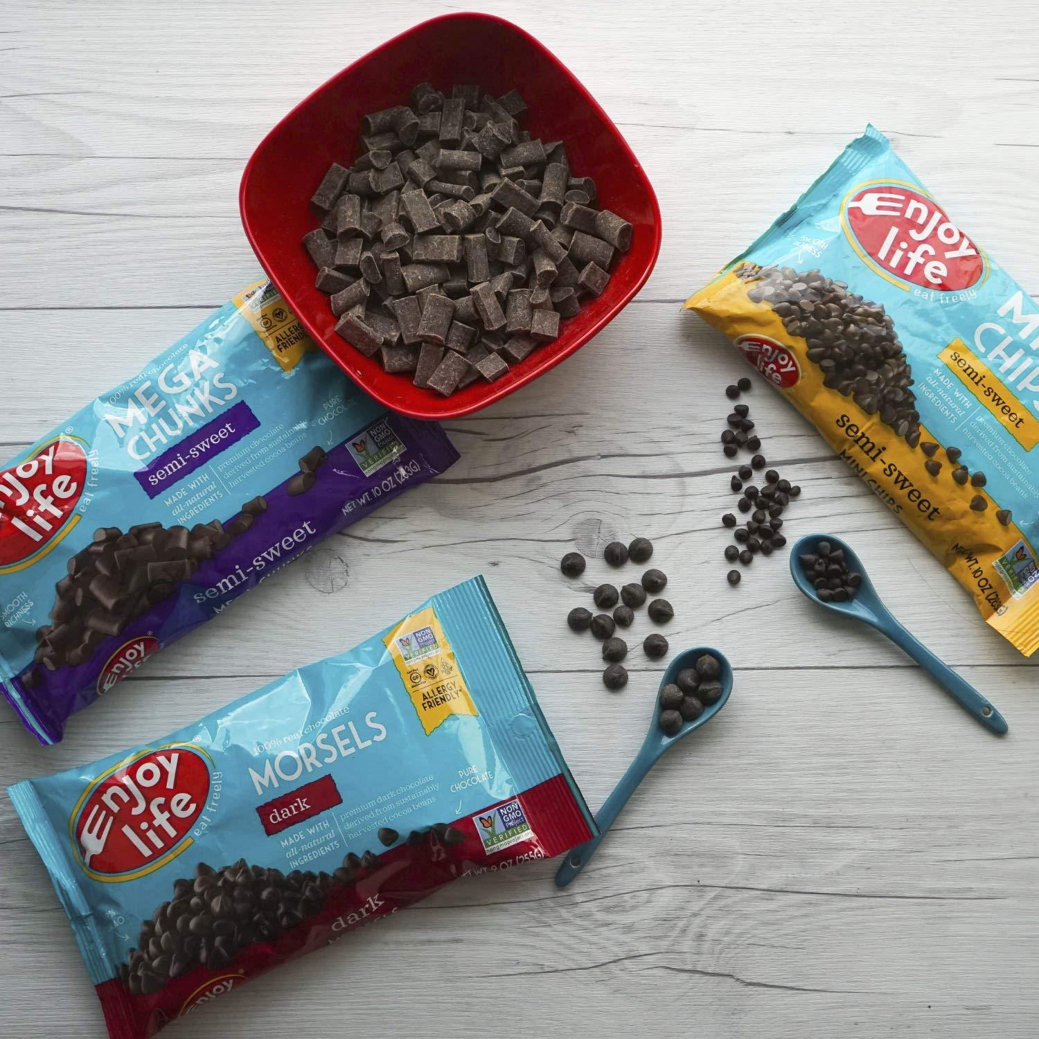 Enjoy Life Foods Enjoy Life Semi-sweet Chocolate Mini Chips, 10 Ounce, Pack of 2