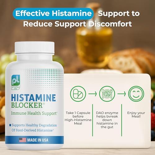 Prodigy Life Premium Histamine Block Supplement - Advanced Blocker with Diamine Oxidase (DAO) Enzyme - Supports Breakdown of Histamine for Food-Derived Intolerance - 30 ct