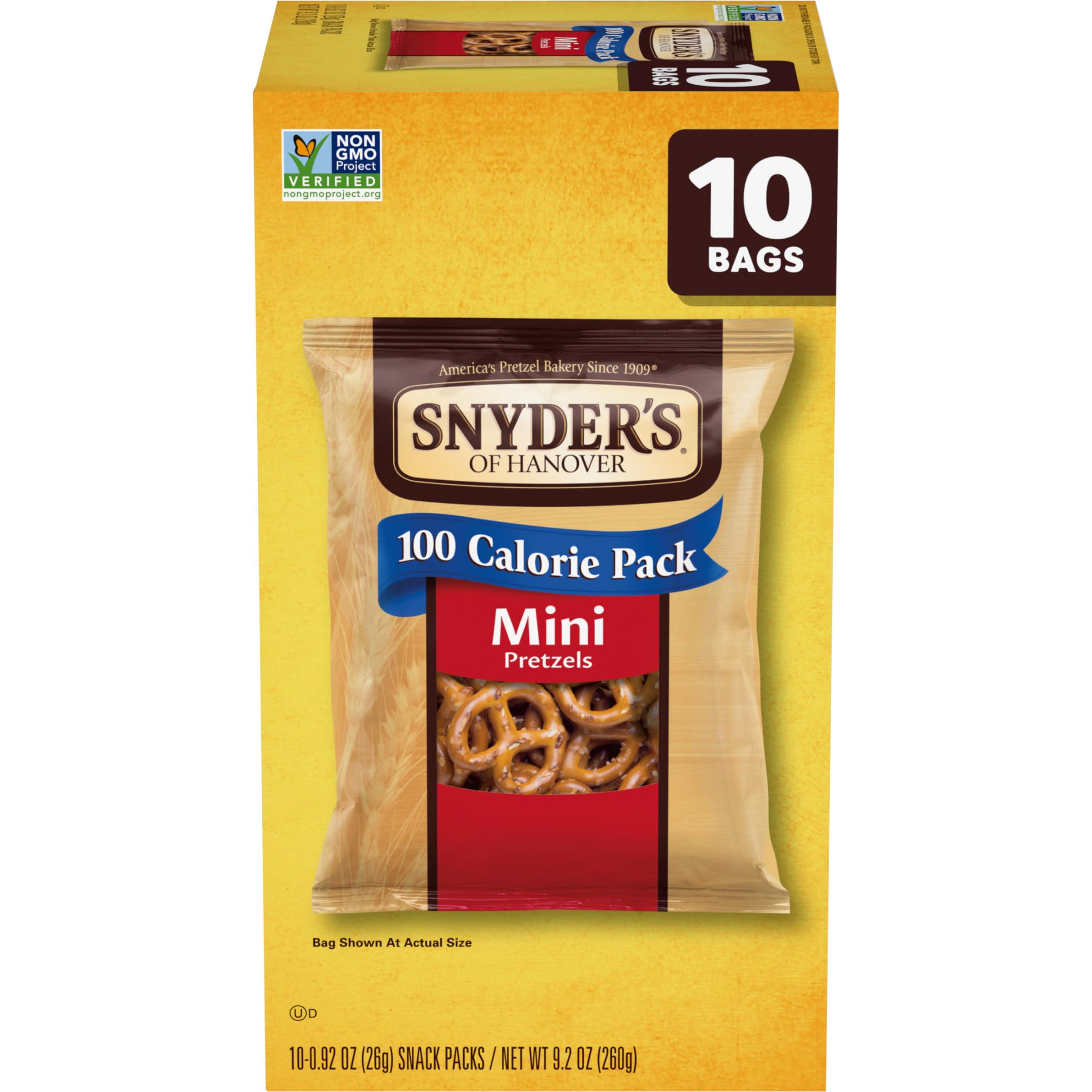 Snyder's of Hanover Snyder\'s of Hanover, 100 Calorie Mini Pretzels, Individual Packs, 10 Ct (pack of 1)