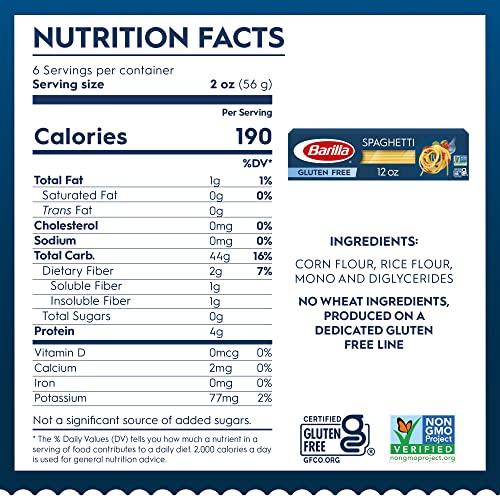 Barilla BARILLA Gluten Free Spaghetti, 12 ounce, Pack of 12