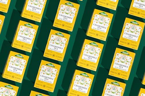 Tadin TADIN Chamomile Tea and Ginger Tea Variety Pack, Caffeine Free, 24 Tea Bags per Carton, Pack of 6