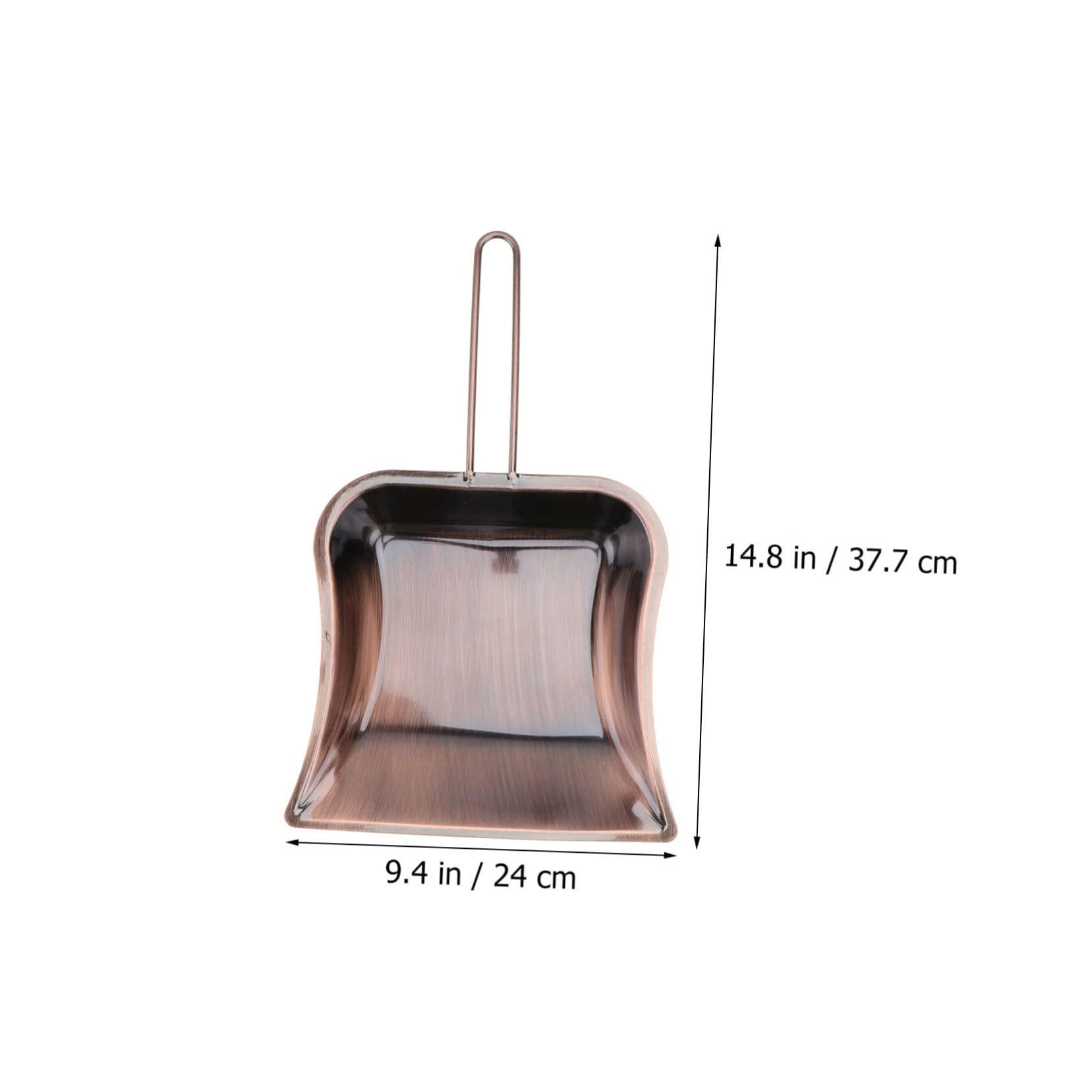 Healifty 1pc Brass Dustpan Small Dustpan Copper Hooded Dust Pan Large Metal Dustpan Standing Dustpan car Toys for Kids Standing dust pan Garden Dustpan Brush Desktop Child Stainless Steel