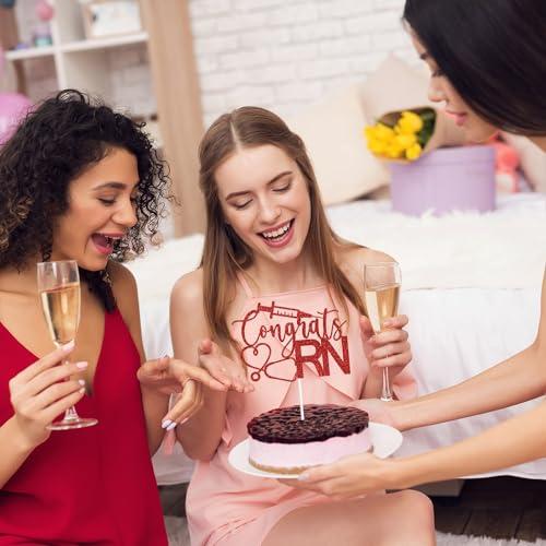 Zatain Congrats RN Cake Topper, Congrats Nurse, Future Nurse, Registered Nurse, Nursing School Graduation Party Decorations