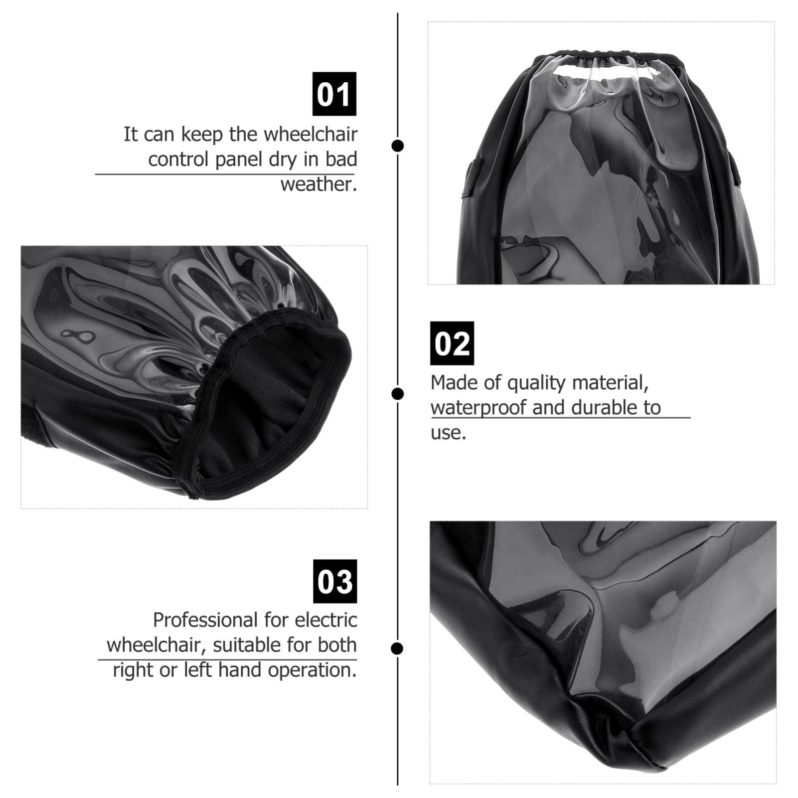 Milisten MILISTEN Power Wheelchair armrest Covers Jazzy Power Chair Accessories Wheelchair Water Joystick Cover Wheelchair Cover Wheelchair arm Covers Motorized Chair Power Cover Controller