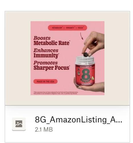 8Greens 8Greens Supergreens Gummies | Super Greens Powder Superfood Gummy for Metabolism, Immunity & Focus, Digestive Health Enzymes, Organic: Chlorella, Spirulina, Aloe Vera, Apple Flavor, 150 Count