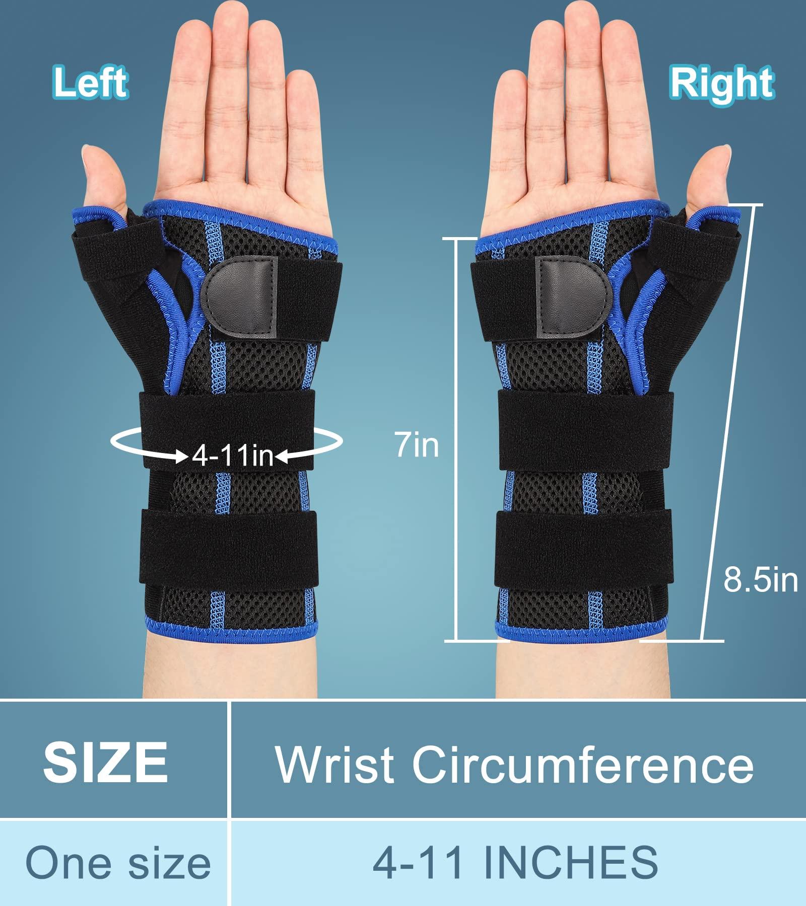TISMOD TISMOD Carpal Tunnel Wrist Brace with Thumb Support,Adjustable Night Thumb Spica Splint Right Left Hand,Wrist Guard Stabilizer Support for Tendonitis,sprain,syndrome,De Quervain\'s Tenosynovitis