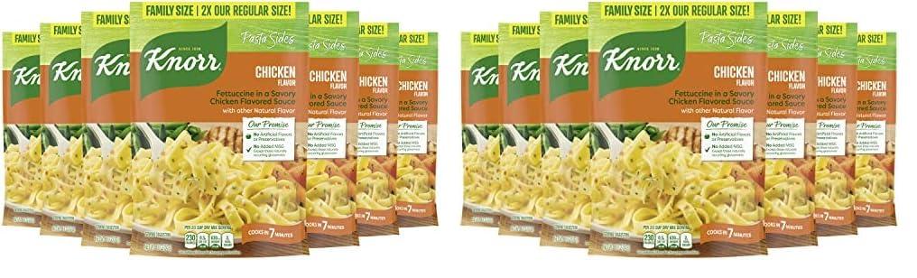 Knorr Knorr Pasta Sides For a Delicious Easy Pasta Meal Chicken Fettuccine No Artificial Flavors Or Preservatives 8.6 oz, 7 Count (Pack of 2)