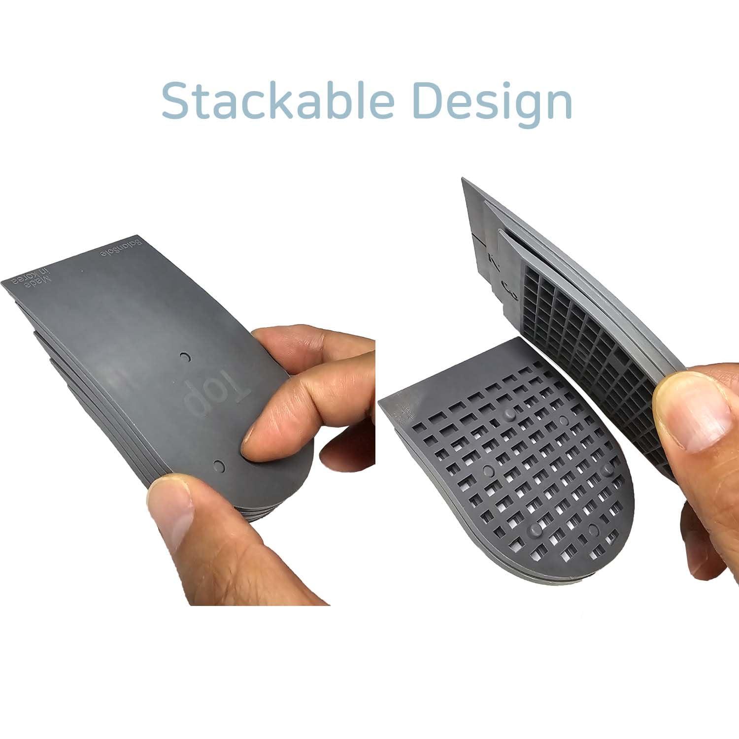 BalanSole Adjustable Leg Length Discrepancy Heel Lifts Inserts Insoles (Large)