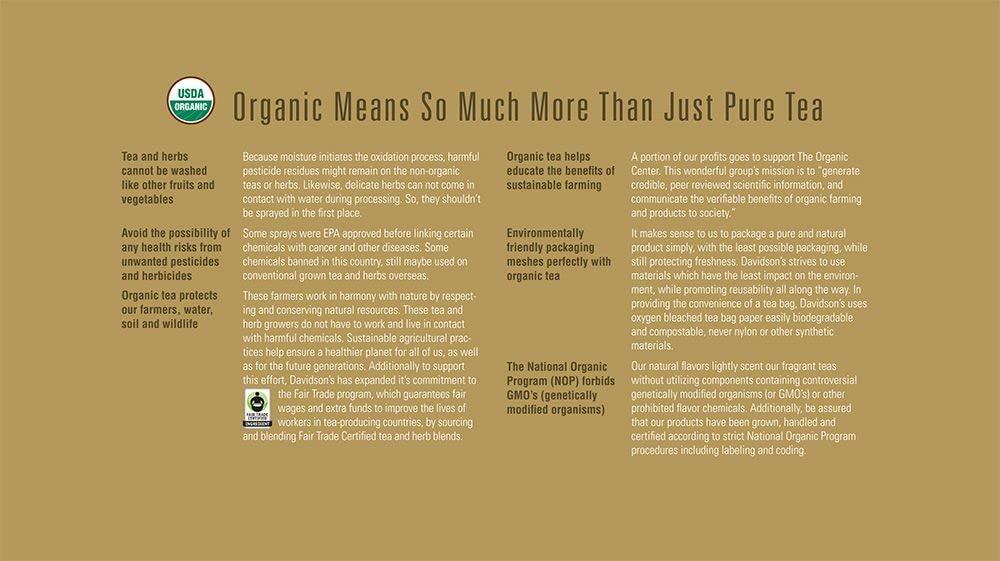 Davidson's Davidson\'s Organics, Assorted Classics, 100-count Individually Wrapped Tea Bags