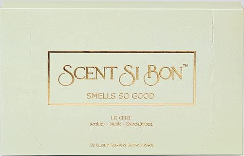 Scent Si Bon Scent Si Bon Luxury Scented Dryer Sheets, 50 Sheets, Le Vert Scent Inspired by Creed Aventus, Fragrant Clothing Freshener, Fabric Softener, Reduce Static and Wrinkles