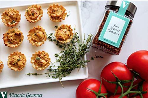 Victoria Taylor's Fire Roasted Tomatoes- Two 2.9 oz Jars -Use in chili, soups, and salsas.