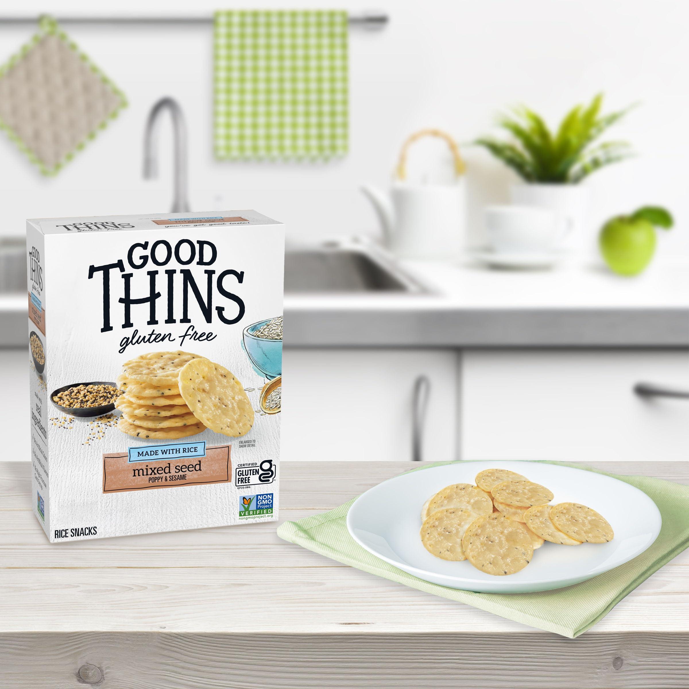 Good Thins Good Thins Mixed Seed Rice Snacks Gluten Free Crackers, 3.5 oz
