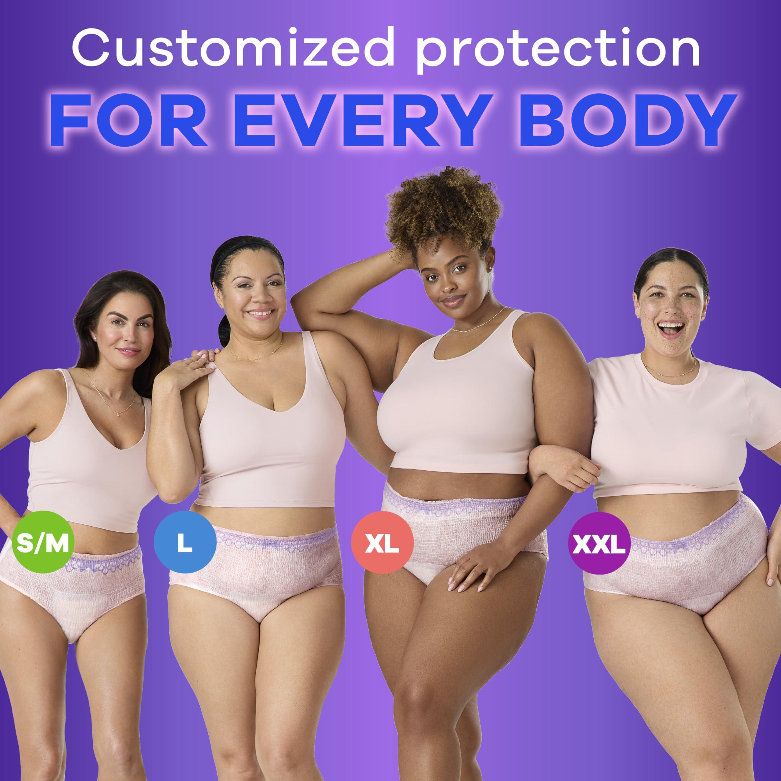 Always Discreet Always Discreet Adult Incontinence & Postpartum Underwear For Women, Classic Cut, Size X-Large, Maximum Absorbency, Disposable, 15 Count (Pack of 1) (Packaging May Vary)