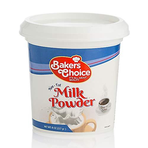 Baker\'s Choice Dairy Nonfat Dry Milk Powder - Instant Milk Powder For Baking, For Ice Cream, Coffee, Milkshakes, Desserts, and Fruit Shakes - Kosher - 8 oz. - By Bakers Choice