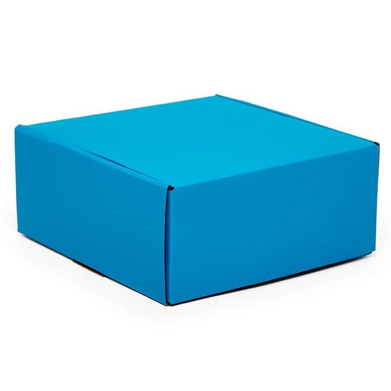 Paper Mart 50ea - 9 X 9 X 4 Blue Corrugated Tuck Top Box