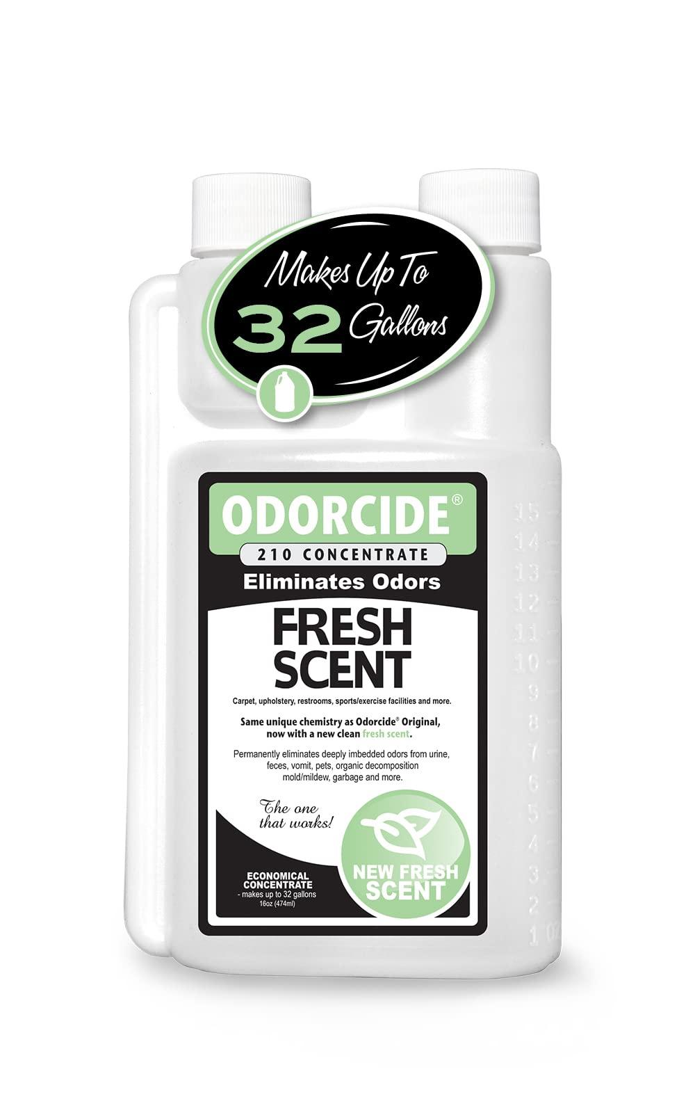Odorcide Odorcide Odor Eliminator Concentrate: Odor Eliminator for Strong Odor on Carpets, Hardwood & More - Smoke, Sweat & Pet Odor Eliminator for Home w/Non-Enzymatic Formula - Fresh Scent - 16 oz