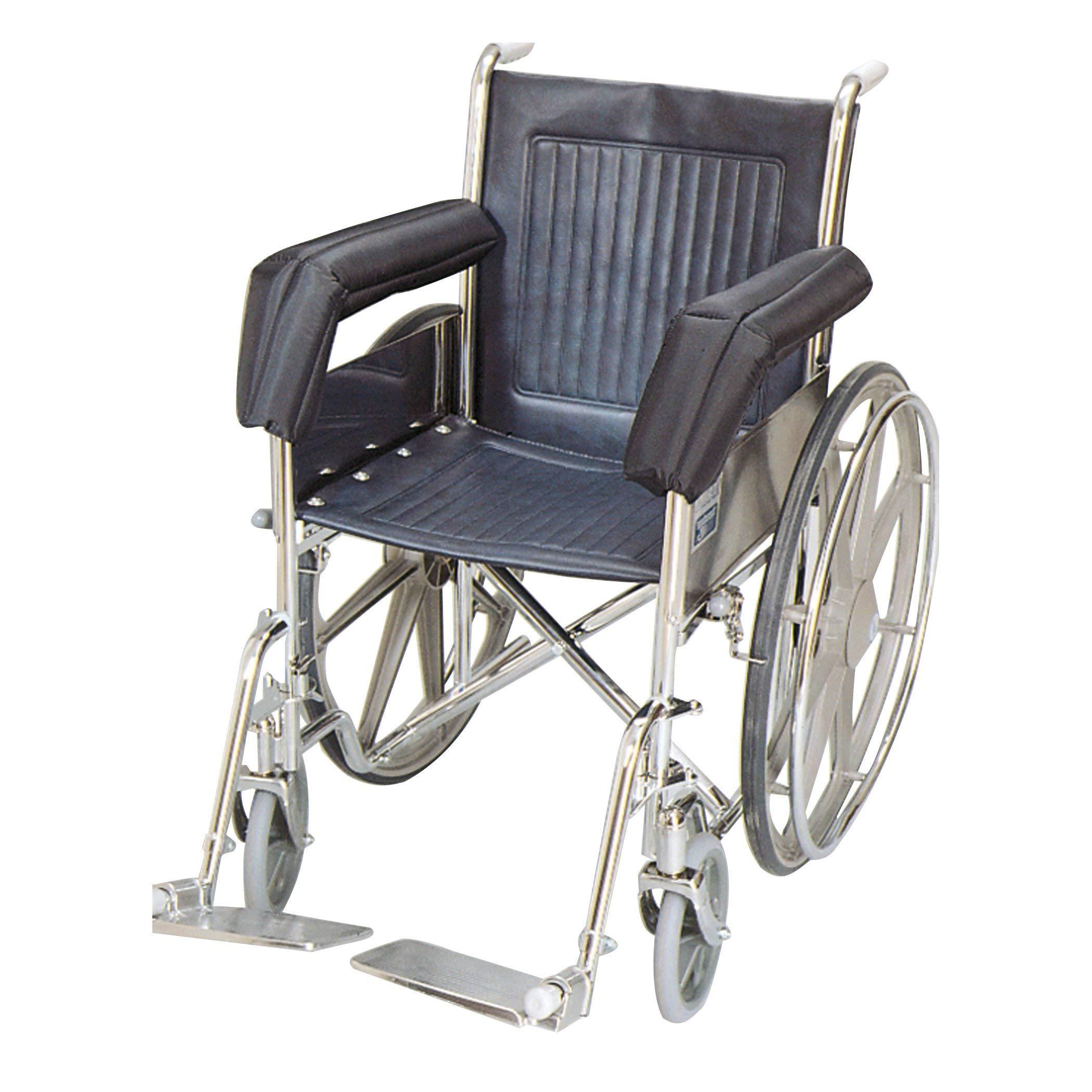 Skil-Care Skil-Care Foam 11 Inch Length Padded Wheelchair Armrest, Cushioned Support for Elderly Patients, Durable & Easy to Clean, Standard Size, Black, 703016