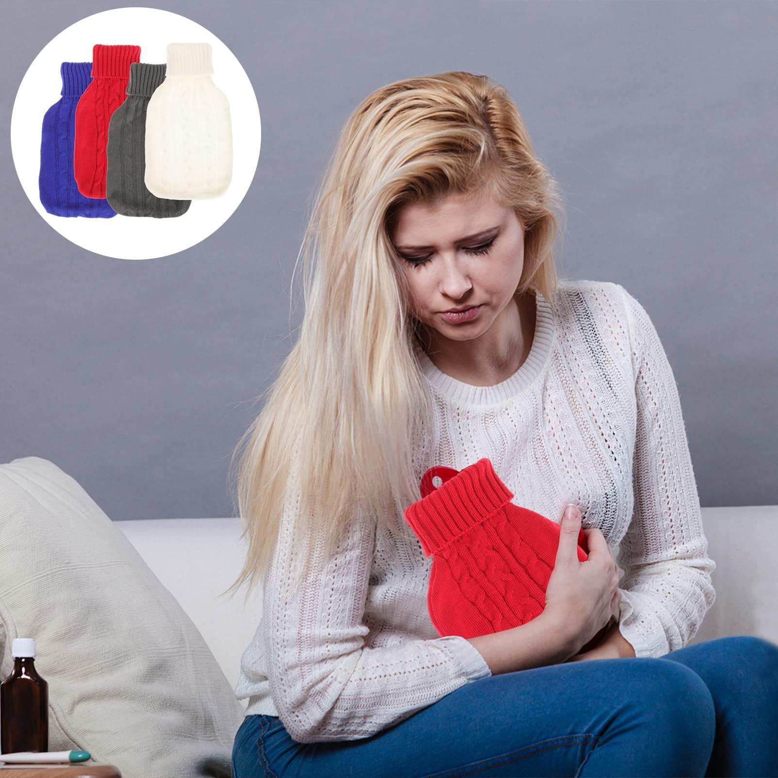 Cabilock Cabilock 4pcs Hot Water Bottle Knitted Cover Hot Water Pouch Cover Knit Hot Water Bag Water Bottle Heater Cover Hand Warm Water Bottle Cover Winter Supply Cloth Cover Outdoor Cotton Thread