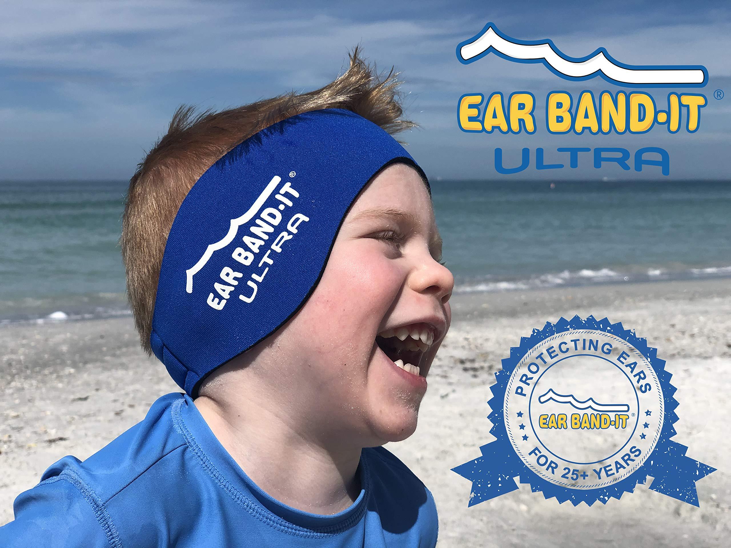 Ear Band-It EAR BAND-IT Ultra Swimming Headband with Putty Buddies earplugs - 6 Pair Soft Silicone Premium Ear Plugs - The Best Swim Headband and Earplugs - Doctor Recommended