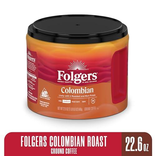 Folgers Folgers Colombian Medium Roast Ground Coffee, 22.6 Ounce