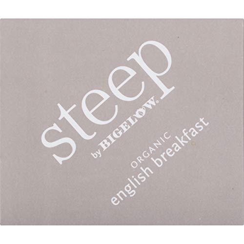 Bigelow steep by Bigelow Organic English Breakfast Black Tea, Caffeinated, 20 Count (Pack of 6), 120 Total Tea Bags