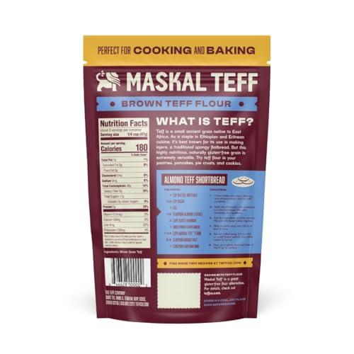 Maskal Teff Maskal Teff Brown Teff Flour, 14 Ounce (6 pack)