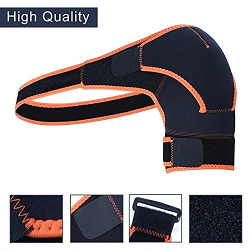 Lzour Shoulder Stability Brace for Men and Women, Pressure Pad Light and Breathable Neoprene Shoulder Support for Rotator Cuff, Dislocated AC Joint
