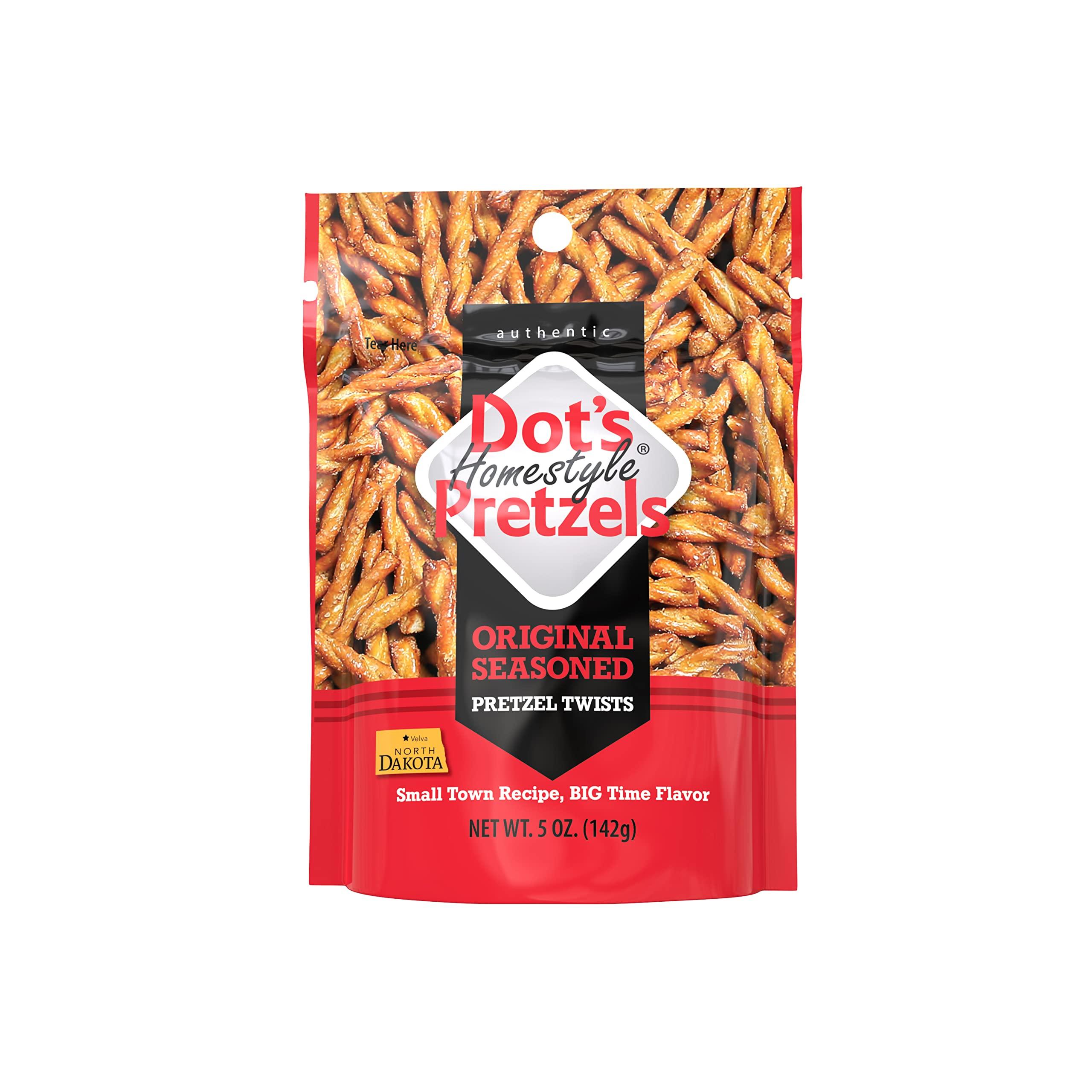 Dot\'s Homestyle Pretzels Dot\'s Homestyle Pretzels 5 Ounce Snack Size Individual Packs Seasoned Pretzel Twists (Original, 5 Ounce (Pack of 1))