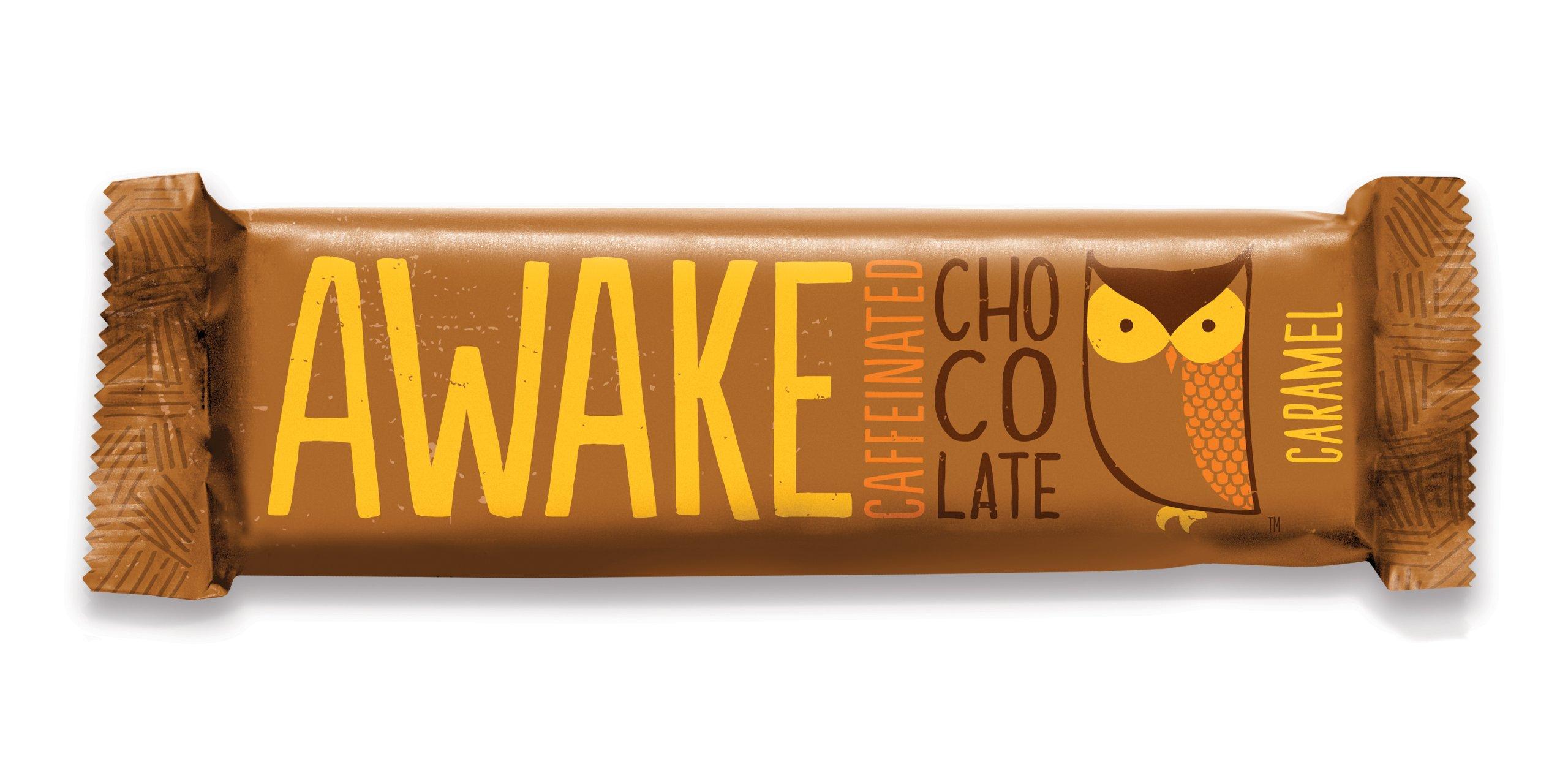 AWAKE Caffeinated Chocolate AWAKE Chocolate - Caramel 1.55oz - 12pk