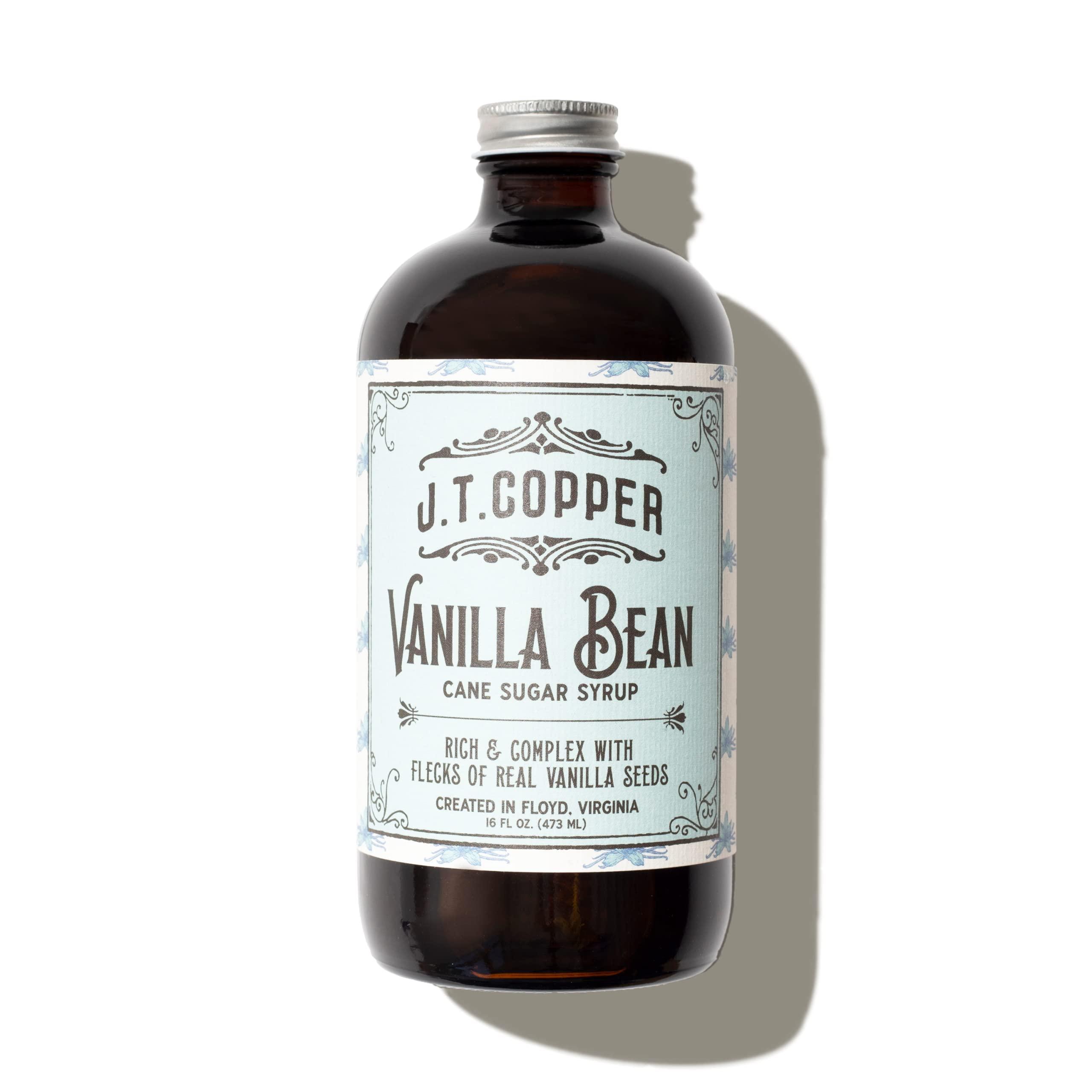 Red Rooster Coffee Roaster JT Copper, Vanilla Bean Syrup, 16oz Bottle