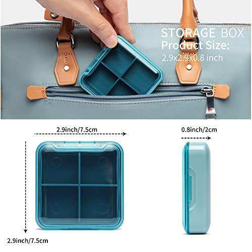 HEWEI WORKS HEWEI WORKS Large Capacity Combination Locking Medicine Box with Portable Storage Case15\'\'x 8.7\'\'x 9.3\'\', Childproof Medication Lock Organizer Lockbox for Secure Cash, ID Documents (BLUE)