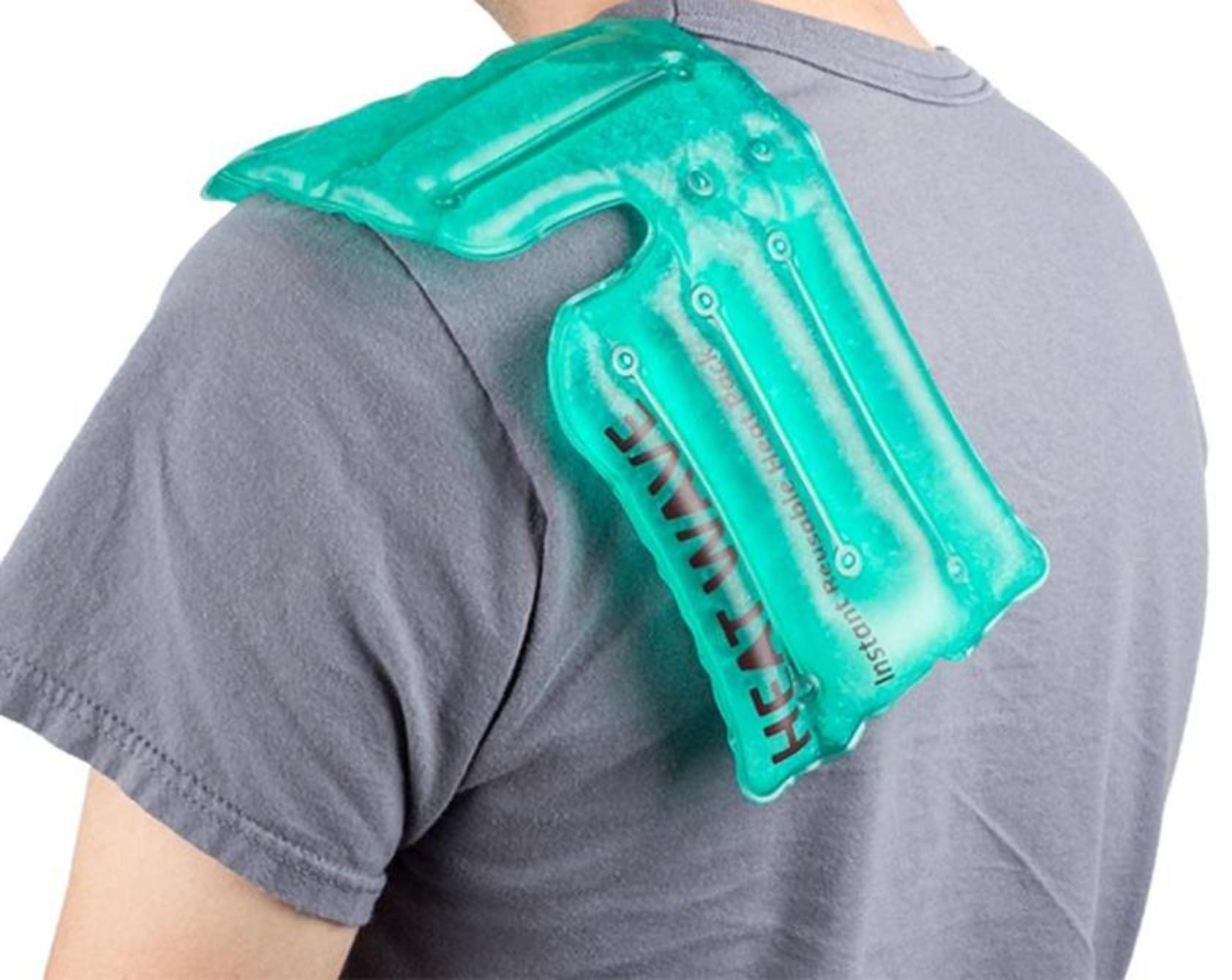 Heat Wave Made in USA: Heat Wave Instant Reusable Heat Packs- Back/Shoulder/Neck (6 x 18”), Reusable Heat Pack for Muscle Aches, Pain Relief, Click Heat