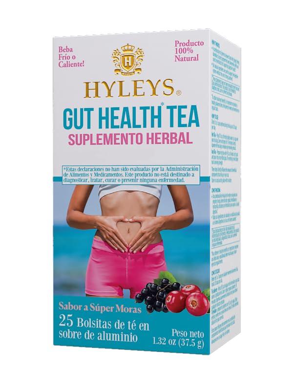 HYLEYS Tea Hyleys Gut Health Super Berries Tea - Natural Digestive Support with Premium Green Tea Blend - 25 Tea Bags