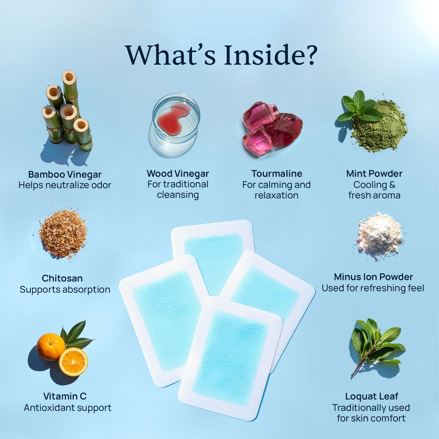 Simple Promise Simple Promise - Xitox Deep Cleansing Foot Pads - Rejuvenates Your Body for More Restful Sleep - Alleviates Tension - Contains Natural Herbal Ingredients - 30 Foot Pads