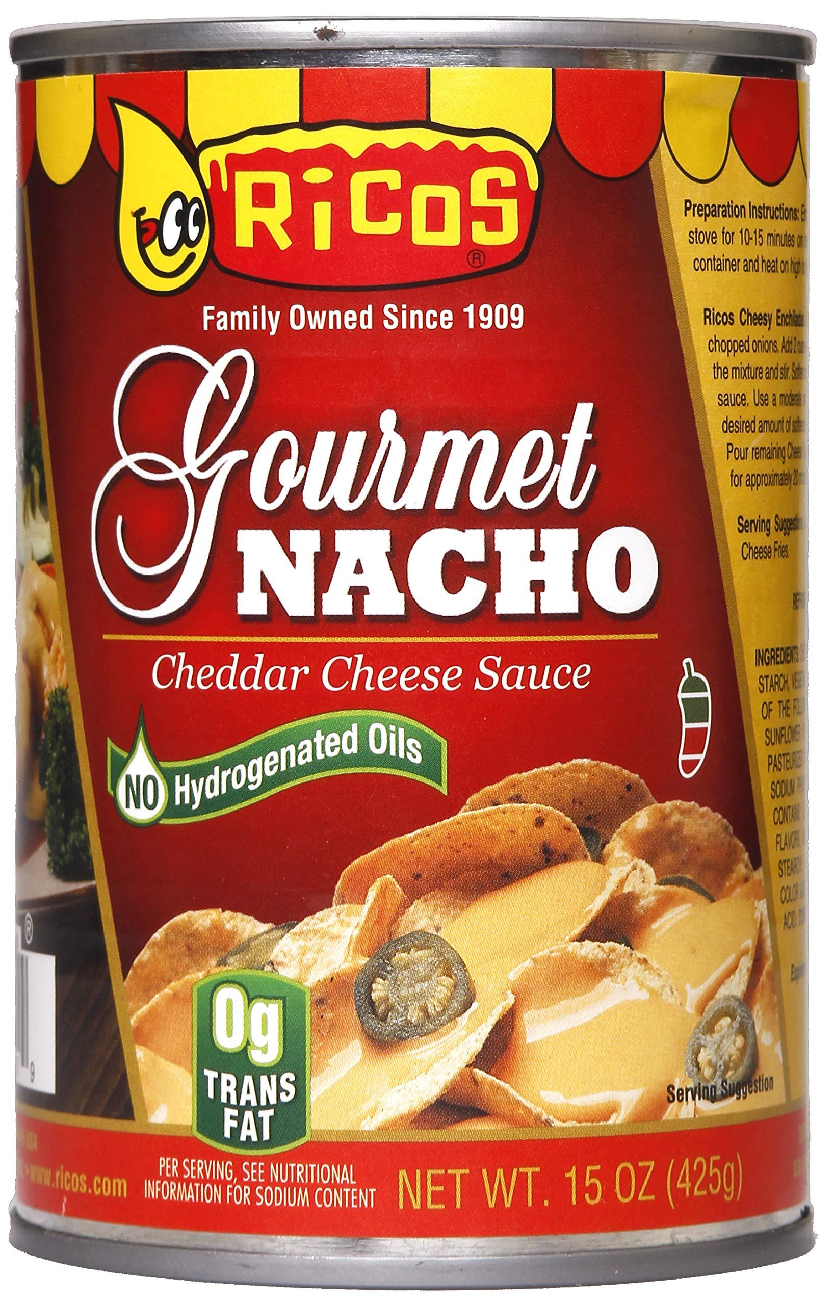 Ricos Ricos World Famous Gourmet Nacho Cheese Sauce (Case - 12 pack, 15oz cans)