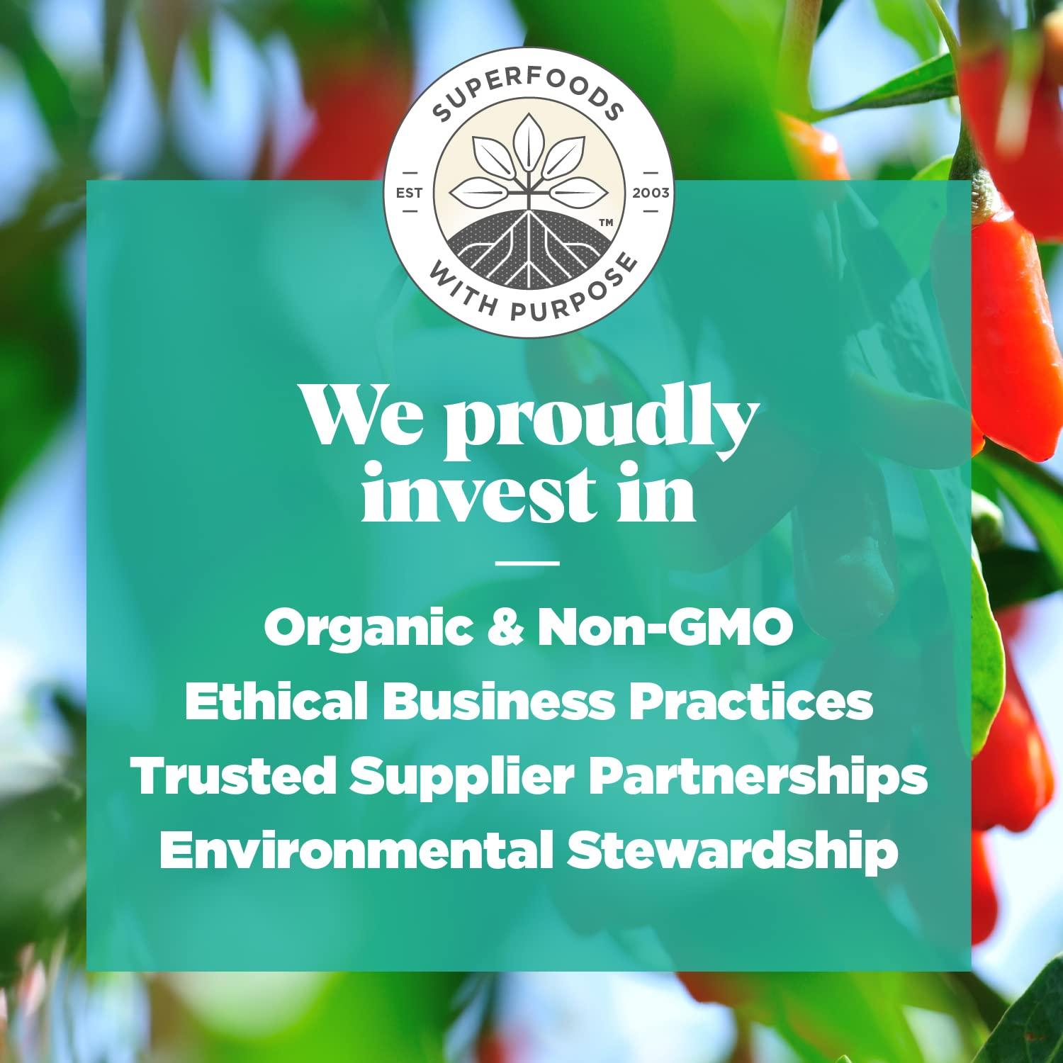 Navitas Organics Navitas Organics Goji Berries, 8 oz. Bag, 8 Servings — Organic, Non-GMO, Sun-Dried, Sulfite-Free