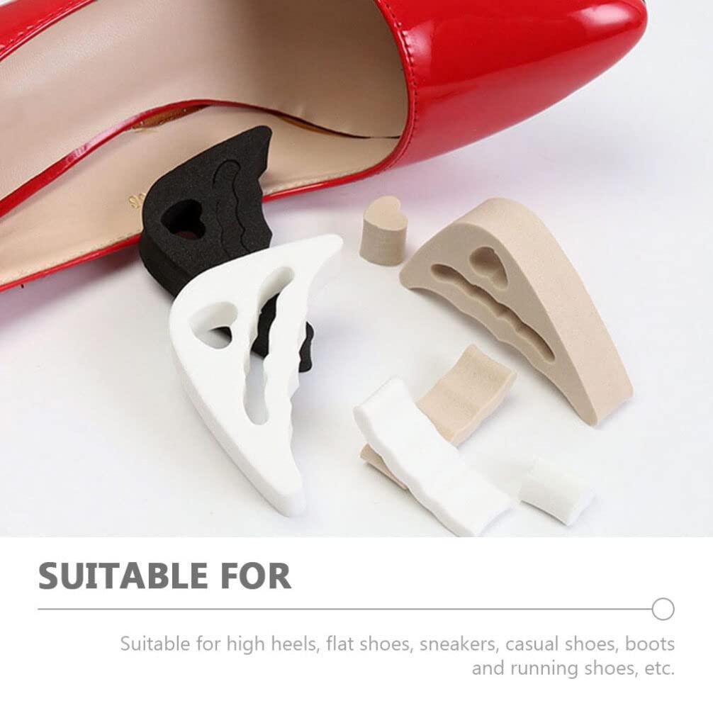 Beaupretty 6 Pairs Insole Shoe Toe Filler Inserts for High Heel Shoes Toe Inserts for Shoes Too Big Too Big Shoe Toe Plugs Toe Filler Inserts for Shoes Too Big Shoe Toe Inserts Shoe Filler