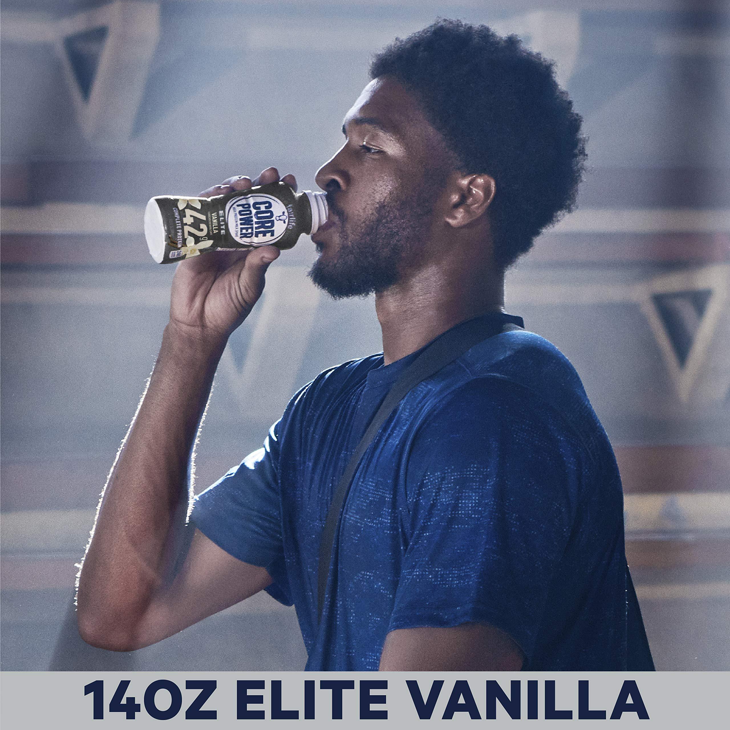 Core Power Fairlife Core Power Elite 42g High Protein Milk Shake, Ready To Drink for Workout Recovery, Vanilla, 14 Fl Oz (2 Packs of 12)