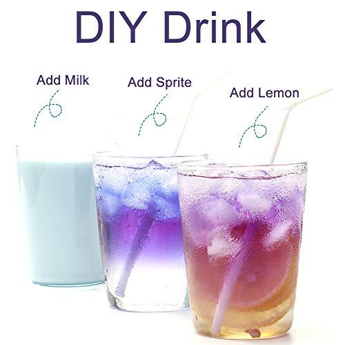 Plant Gift Plant Gift Dried Blue Butterfly Pea Flowers Tea, (Clitoria Ternatea) Edible Flowers, Dragon Pea Flower, Butterflies Tea Recipes Food Coloring 40G/1.41oz