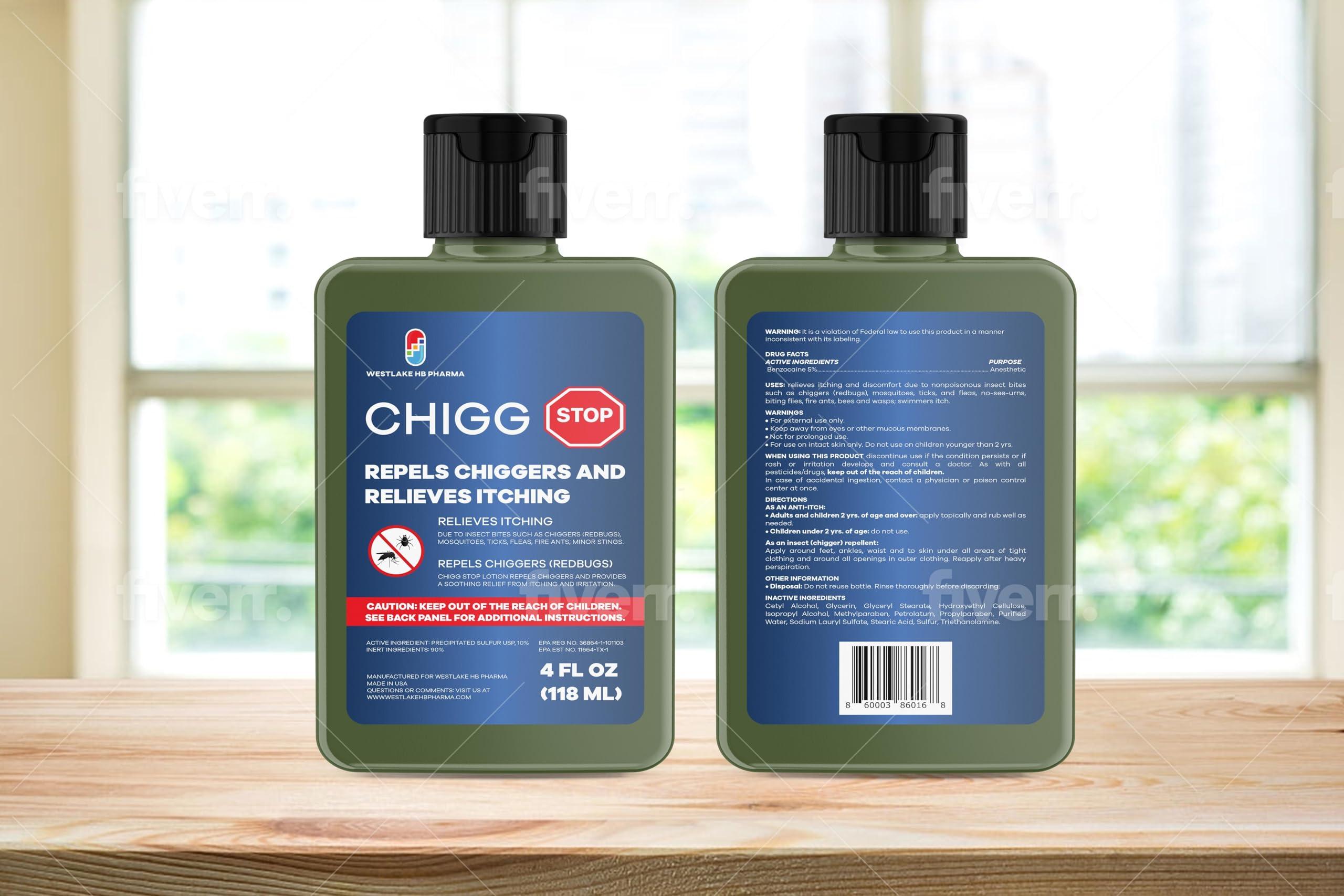 Westlake HB Pharma Westlake HB Pharma Chigg-Stop Relieves Itching and Repels Chiggers, 4 Oz (1 Bottle)