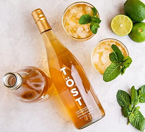 TÖST TOST White Cranberry, Ginger and Spice Sparkling White Tea, 750 ML