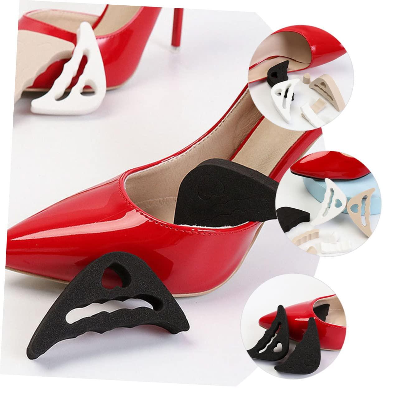 Beavorty 12 Pairs Insole Toe Inserts for Shoes Too Big Shoe Toe Filler Inserts Reusable Too Big Shoe Filler Shoe Toe Plugs for Pumps Shoe Toe Filler for Flat Shoes Too Big Shoe Toe Inserts