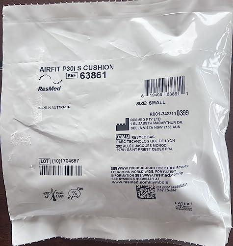 ResMed ResMed AirFit P30i Nasal Pillow Cushion - CPAP Replacement Nasal Pillow Cushion - Frame System & Headgear Not Included - Small